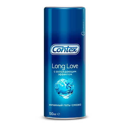 Интимный гель-смазка Contex Long Love, охлаждающий лубрикант-пролонгатор, 100 мл