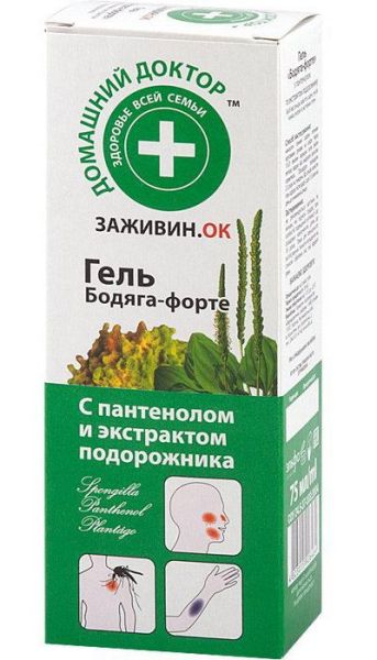 Изображение товара Домашний доктор гель для тела бадяга-форте 75 мл Домашний доктор гель для тела бадяга-форте 75 мл фотография