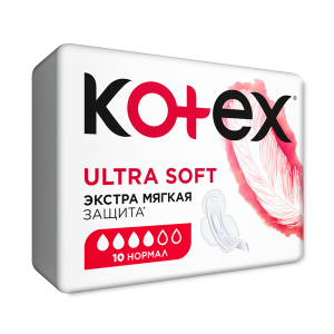 Прокладки Kotex Ultra Soft нормал 10шт