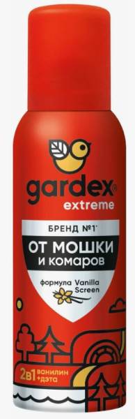 Аэрозоль Gardex Extreme от мошки и комаров 100мл фотография