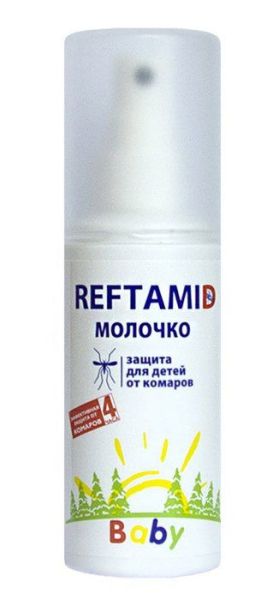 Изображение товара Молочко детское Рефтамид бэби-дэта спрей 100мл Молочко детское Рефтамид бэби-дэта спрей 100мл фотография