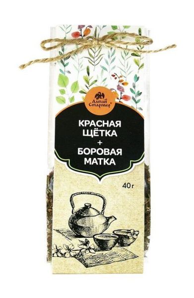 Фита Красная щетка + Боровая матка чайный напиток Алтай-Старовер 40г фотография