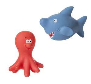 Набор игрушек для ванны Курносики «Осьминог и акула»