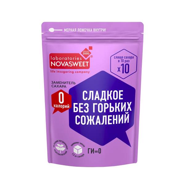 Изображение товара Заменитель сахара 10х Новасвит 150г Заменитель сахара 10х Новасвит 150г фотография